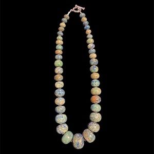 Graduated Chryscholla Necklace